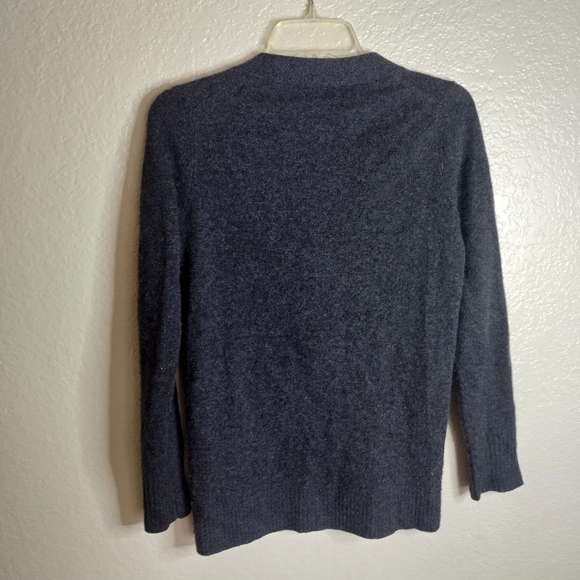 C by bloomingdale's 2-ply cashmere grey button down cardigan sz Xs - Picture 2 of 7